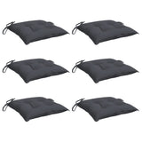 VidaXL Stuhlkissen 6 Stück 50x50x7 cm Oxford-Stoff Anthrazit