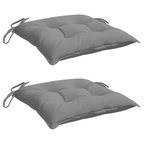 VidaXL Stuhlkissen 2 Stück 50x50x7 cm Oxford-Stoff grau