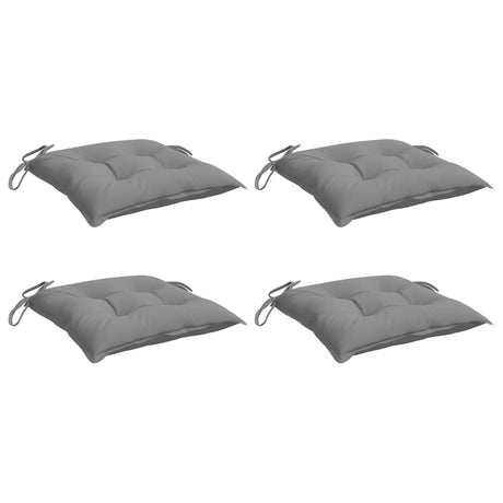 VidaXL Stuhlkissen 4 Stück 50x50x7 cm Oxford-Stoff grau