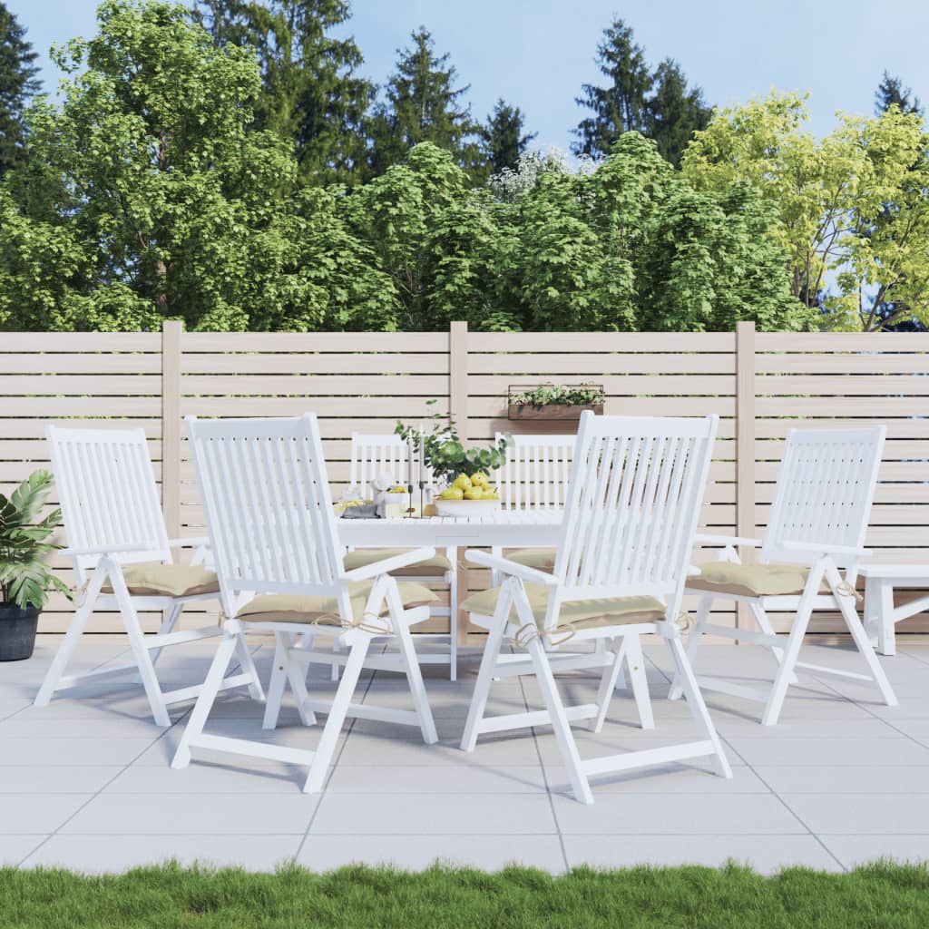 VidaXL Palettenkissen 6 Stück 50x50x7 cm Oxford-Stoff Beige