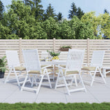 VidaXL Palettenkissen 6 Stück 50x50x7 cm Oxford-Stoff Beige