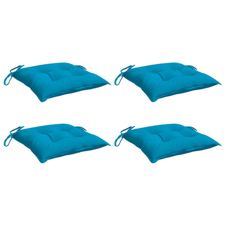VidaXL Palettenkissen 4 Stück 50x50x7 cm Oxford-Stoff Hellblau