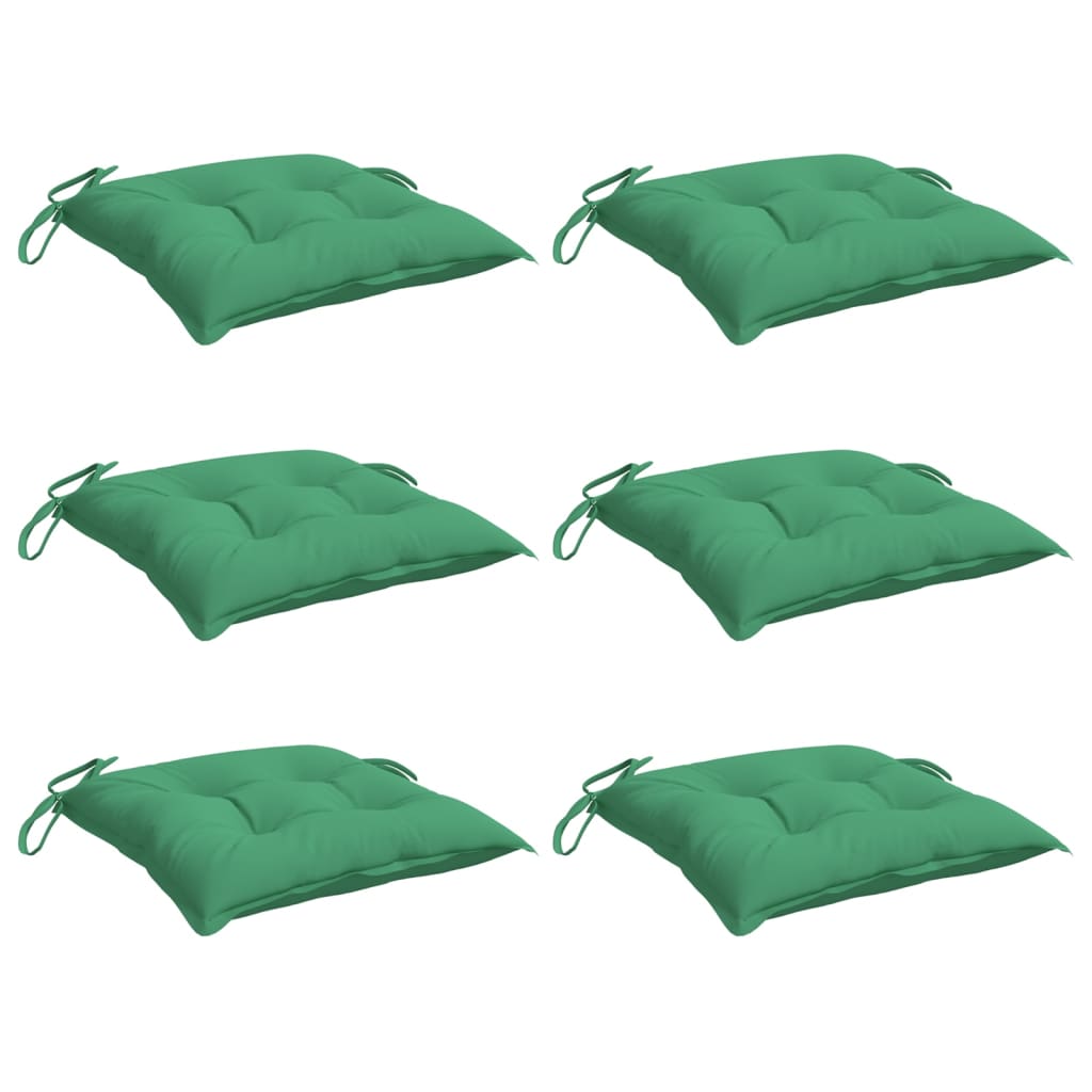 Vidaxx Palettenkissen 6 Stück 50x50x7 cm Oxford-Stoff grün