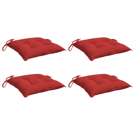 VidaXL Palettenkissen 4 Stück 50x50x7 cm Oxford-Stoff rot