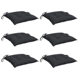 VidaXL Palettenkissen 6 Stück 50x50x7 cm Oxford-Stoff schwarz