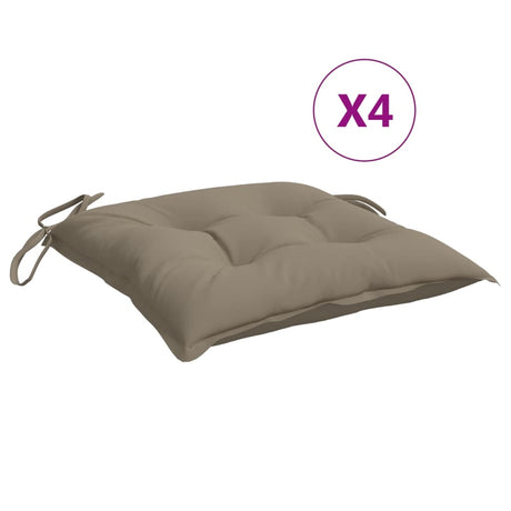 Vidaxx Palettenkissen 4 Stück 50x50x7 cm Oxford-Stoff Taupe