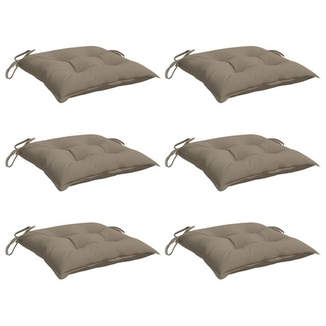 VidaXL Palettenkissen 6 Stück 50x50x7 cm Oxford-Stoff Taupe