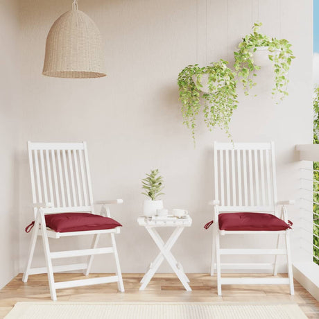 Vidaxx Palettenkissen 2 Stk. 50x50x7 cm Oxford-Stoff weinrot