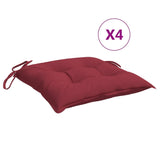 Vidaxl Pallet cushions 4 st 50x50x7 cm Oxford fabric wine red