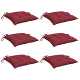 Vidaxx Palettenkissen 6 Stück 50x50x7 cm Oxford-Stoff weinrot