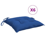 VidaXL Palettenkissen 6 Stück 50x50x7 cm Oxford-Stoff blau