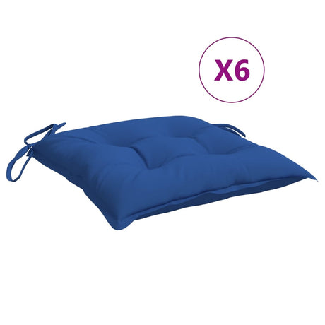 VidaXL Palettenkissen 6 Stück 50x50x7 cm Oxford-Stoff blau