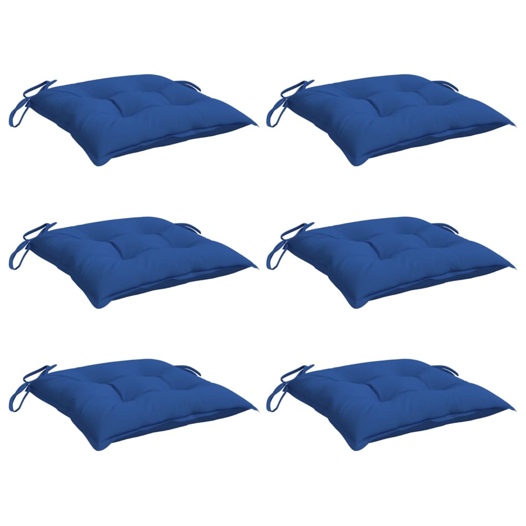VidaXL Palettenkissen 6 Stück 50x50x7 cm Oxford-Stoff blau