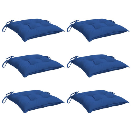 VidaXL Palettenkissen 6 Stück 50x50x7 cm Oxford-Stoff blau