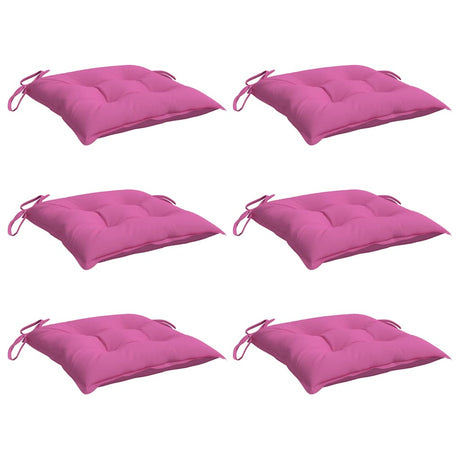 VidaXL Stuhlkissen 6 Stück 50x50x7 cm Oxford-Stoff rosa