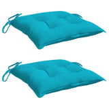 Vidaxl Chair cushions 2 st 50x50x7 cm fabric turquoise