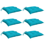 Vidaxl Chair cushions 6 st 50x50x7 cm Fabric Turquoise