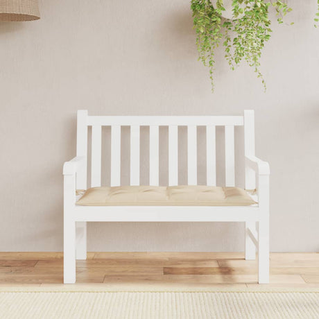 VidaXL Gartenbankauflage 100x50x7 cm Oxford-Stoff beige