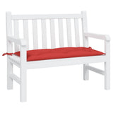 VidaXL Gartenbankauflage 100x50x7 cm Oxford-Stoff rot