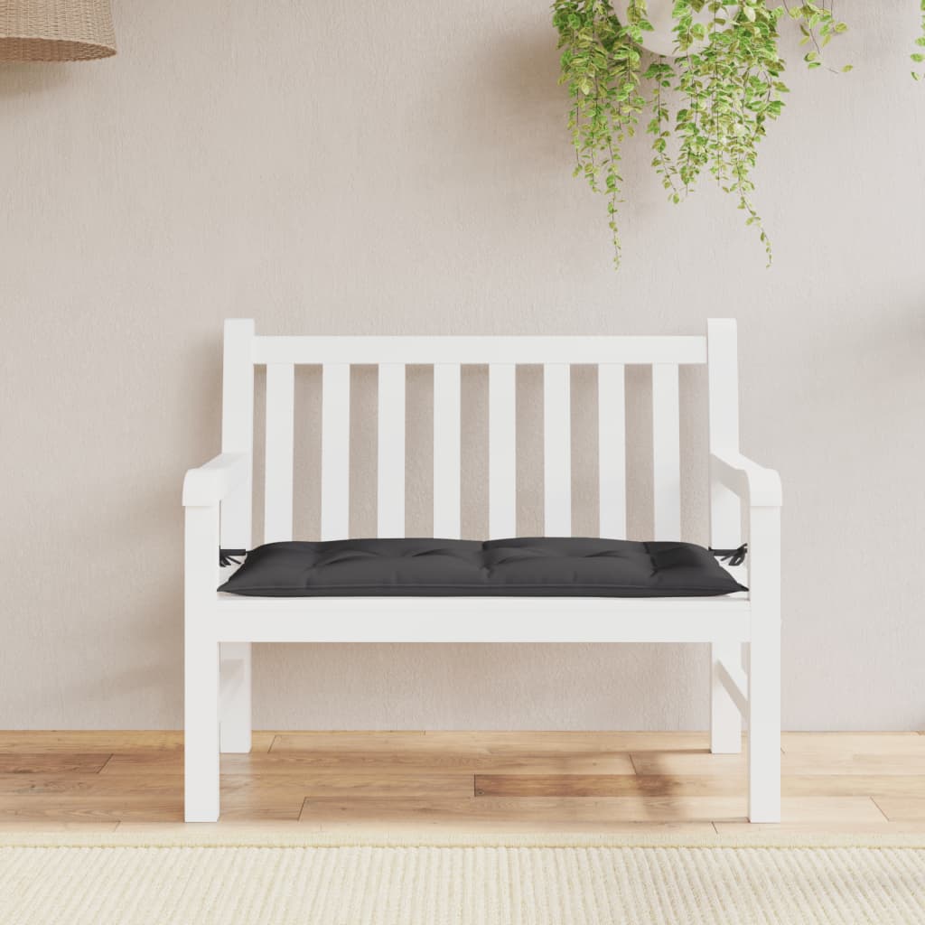 Vidaxl Garden bench cushion 100x50x7 cm Oxford fabric black