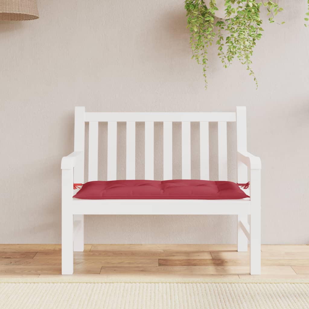 Vidaxx Gartenbankauflage 100x50x7 cm Oxfordstoff weinrot