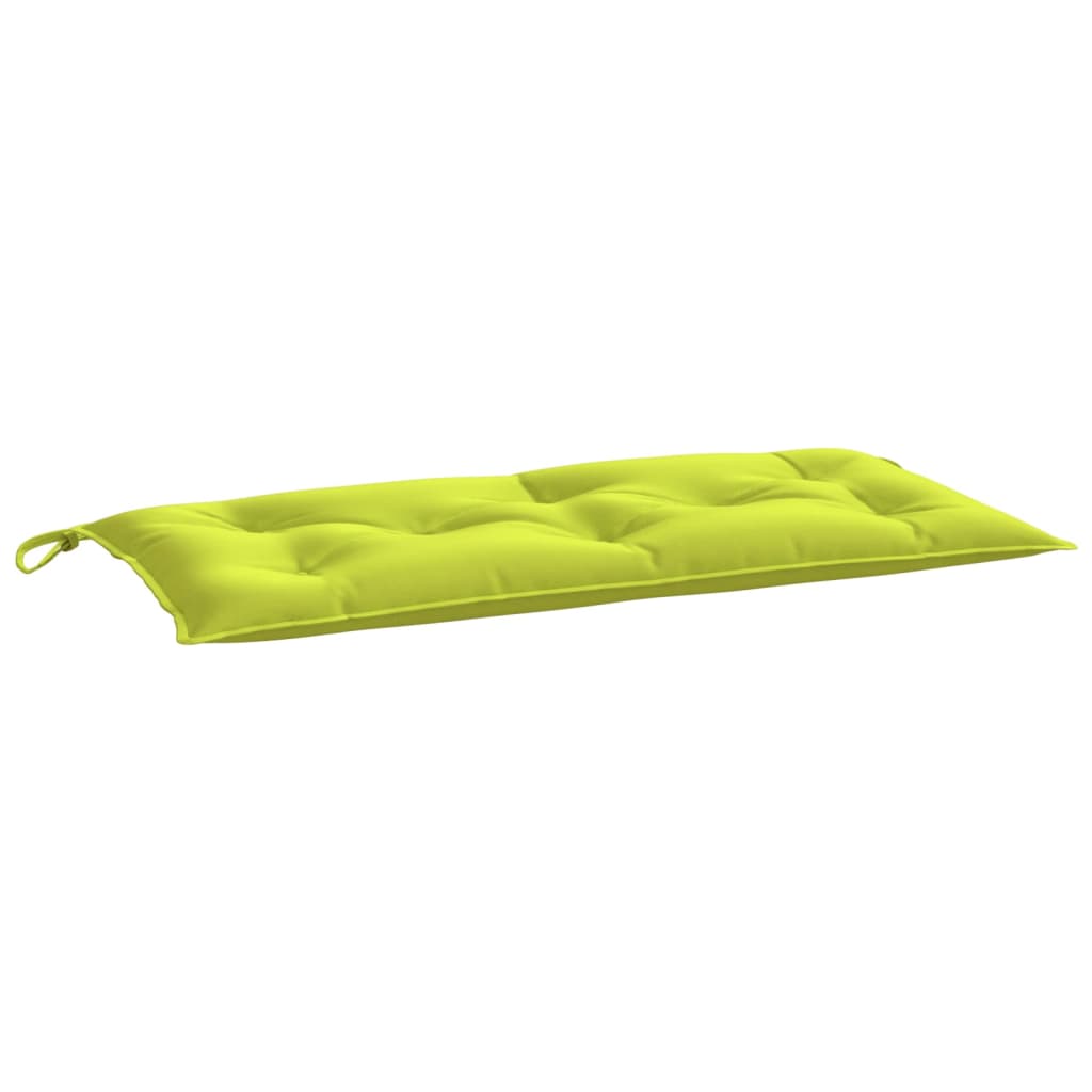 Vidaxl jardin banc coussin 100x50x7 cm tissu oxford vert transparent