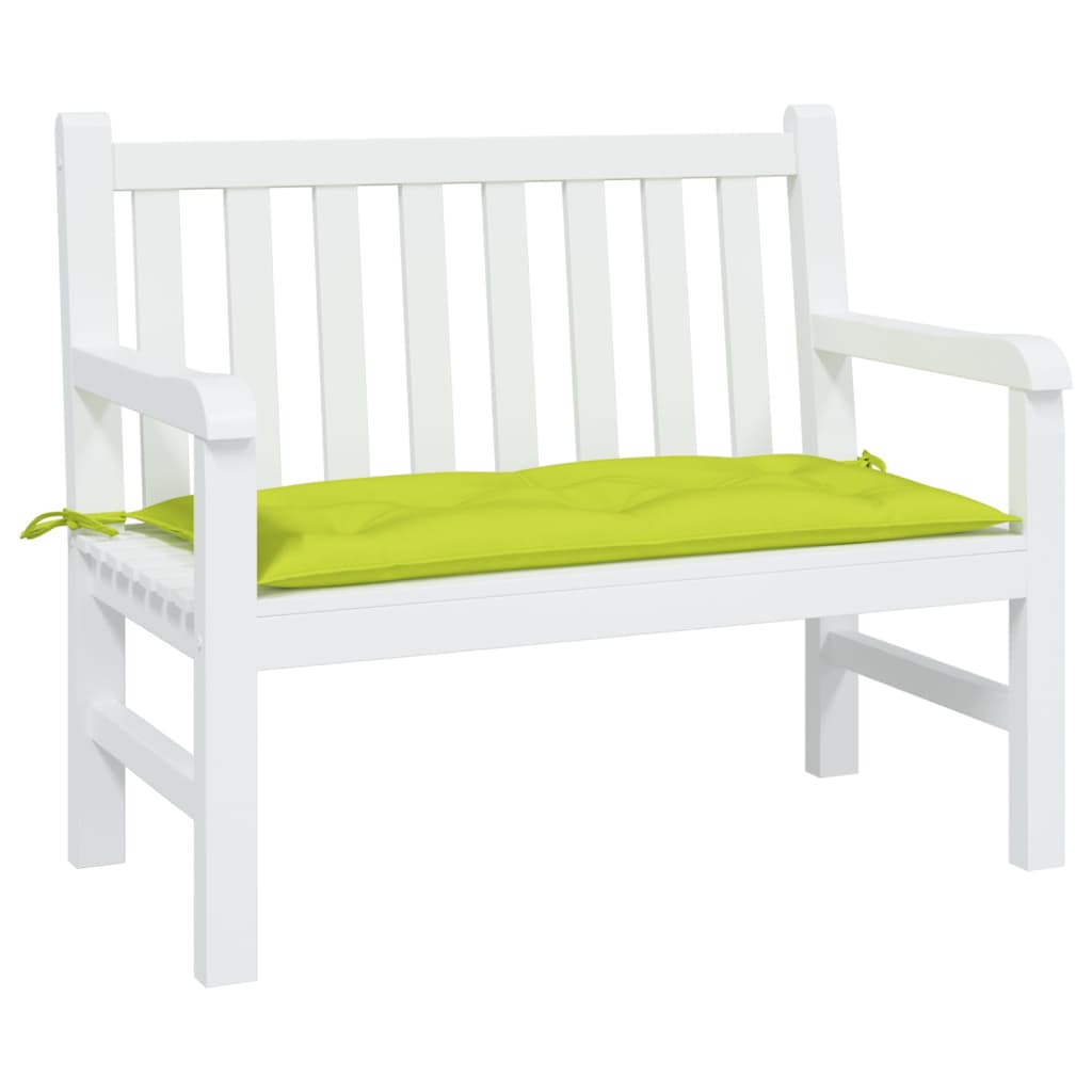 Vidaxl jardin banc coussin 100x50x7 cm tissu oxford vert transparent