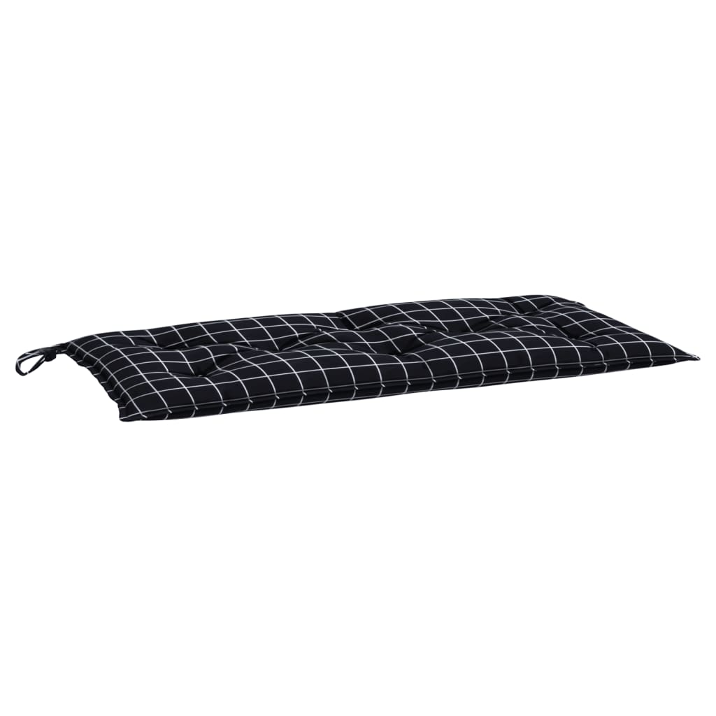 Vidaxl Garden bench cushion 180x50x7 cm Oxford fabric diamond pattern black