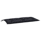 Vidaxx Gartenbankauflage 180x50x7 cm Oxford-Stoff Rautenmuster schwarz