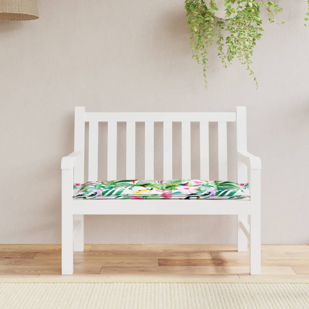 Vidaxl Garden Bench Cushion 100x50x7 cm Oxford Stoff Multi -Colored