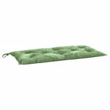 Vidaxx Gartenbankauflage 100x50x7 cm Oxford-Stoff mit Blattmuster