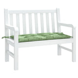 Vidaxx Gartenbankauflage 100x50x7 cm Oxford-Stoff mit Blattmuster