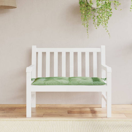 Vidaxx Gartenbankauflage 100x50x7 cm Oxford-Stoff mit Blattmuster