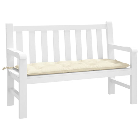 Vidaxl tuinbankkussen 120x50x7 cm oxford stof crèmekleurig