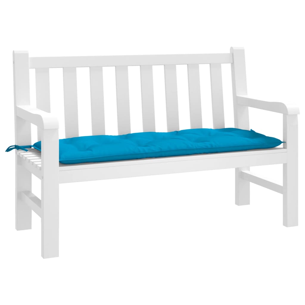 VidaXL Gartenbankauflage 120x50x7 cm Oxford-Stoff Hellblau