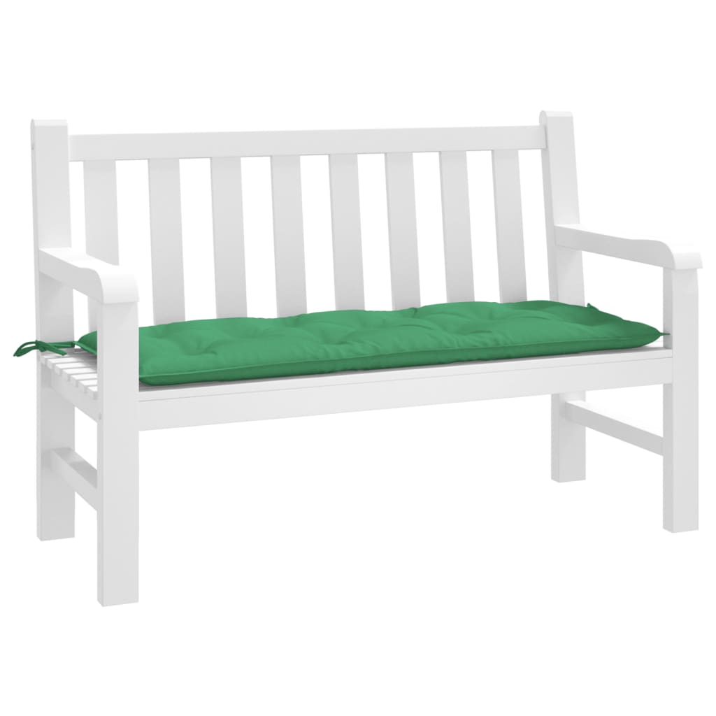 Vidaxl jardin banc coussin 120x50x7 cm oxford tissu vert