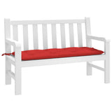 VidaXL Gartenbankauflage 120x50x7 cm Oxford-Stoff rot
