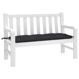 VidaXL Gartenbankauflage 120x50x7 cm Oxford-Stoff schwarz