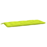 VidaXL Gartenbankauflage 120x50x7 cm Oxford-Stoff hellgrün