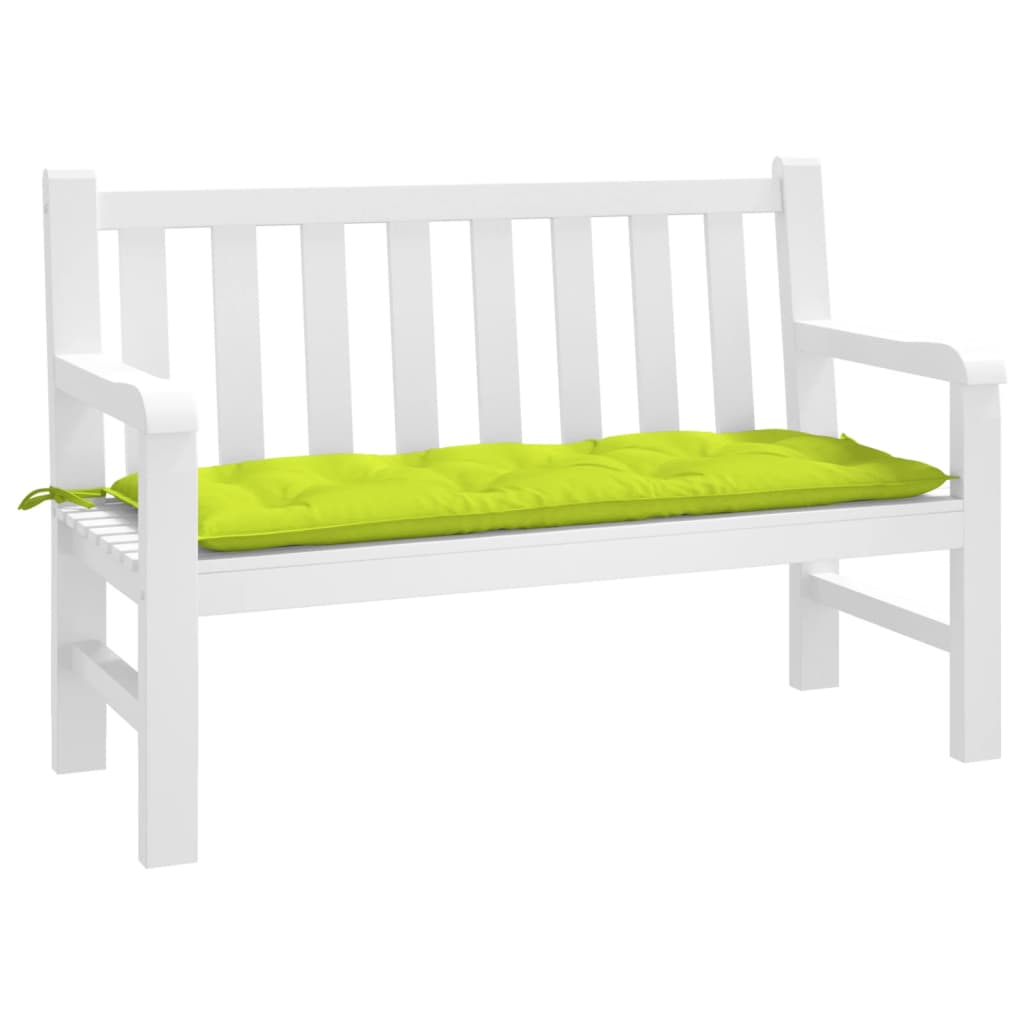 VidaXL Gartenbankauflage 120x50x7 cm Oxford-Stoff hellgrün