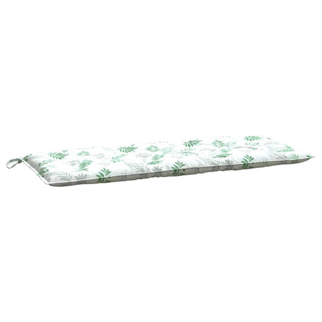 VidaXL Gartenbankkissen Blattmuster 120x50x7 cm Stoff
