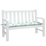 VidaXL Gartenbankkissen Blattmuster 120x50x7 cm Stoff