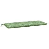 VidaXL Gartenbankkissen Blattmuster 120x50x7 cm Stoff
