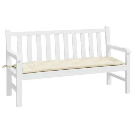 Vidaxl tuinbankkussen 150x50x7 cm oxford stof crèmekleurig