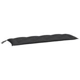 VidaXL Gartenbankauflage 150x50x7 cm Oxford-Stoff schwarz