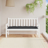 VidaXL Gartenbankauflage 150x50x7 cm Oxford-Stoff schwarz