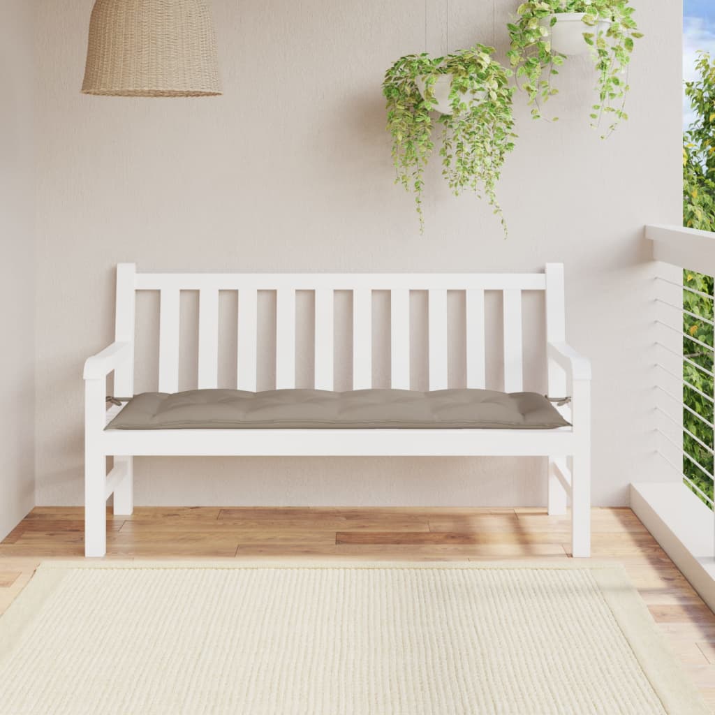 Vidaxl Garden bench cushion 150x50x7 cm Oxford fabric taupe