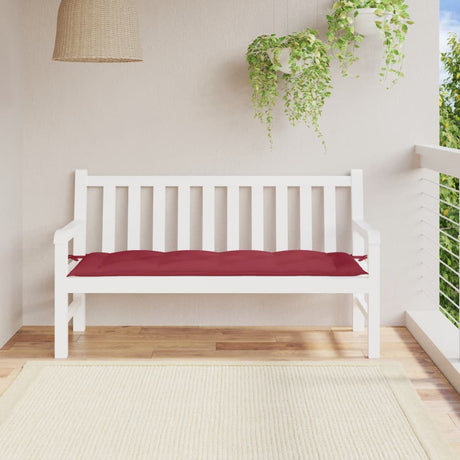 Vidaxx Gartenbankauflage 150x50x7 cm Oxfordstoff weinrot