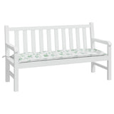 Vidaxx Gartenbankauflage 150x50x7 cm Oxford-Stoff Blattmuster