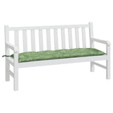 Vidaxx Gartenbankauflage 150x50x7 cm Oxford-Stoff Blattmuster